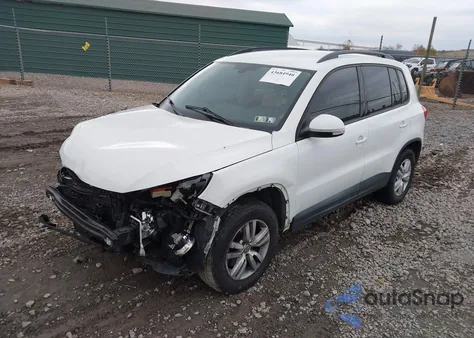 2016 Volkswagen Tiguan S из США, поврежденный, VIN WVGAV7AX1GW540163
